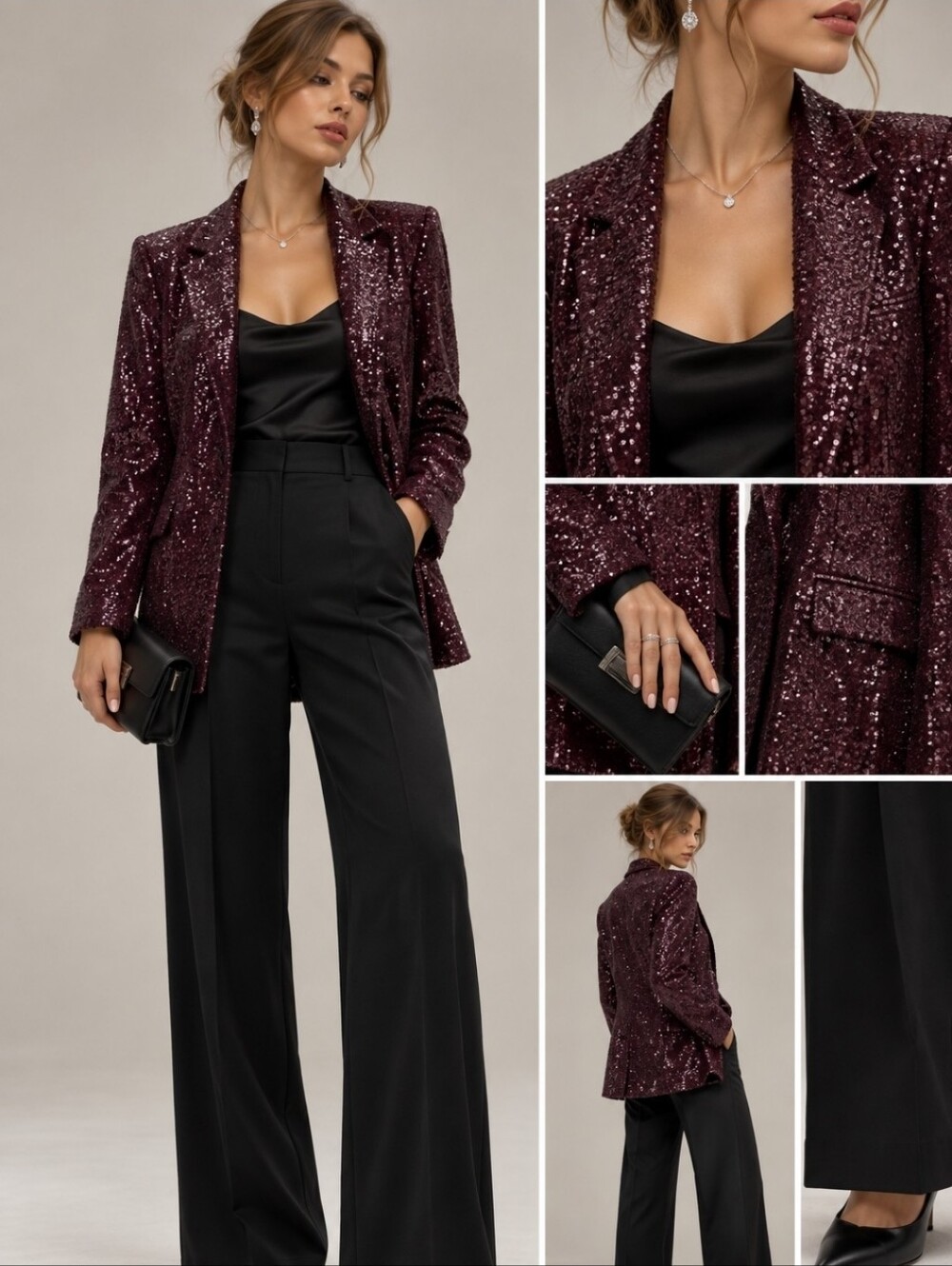 MANGO Sequined Blazer
